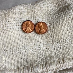 Vintage 1964 mini penny studs
